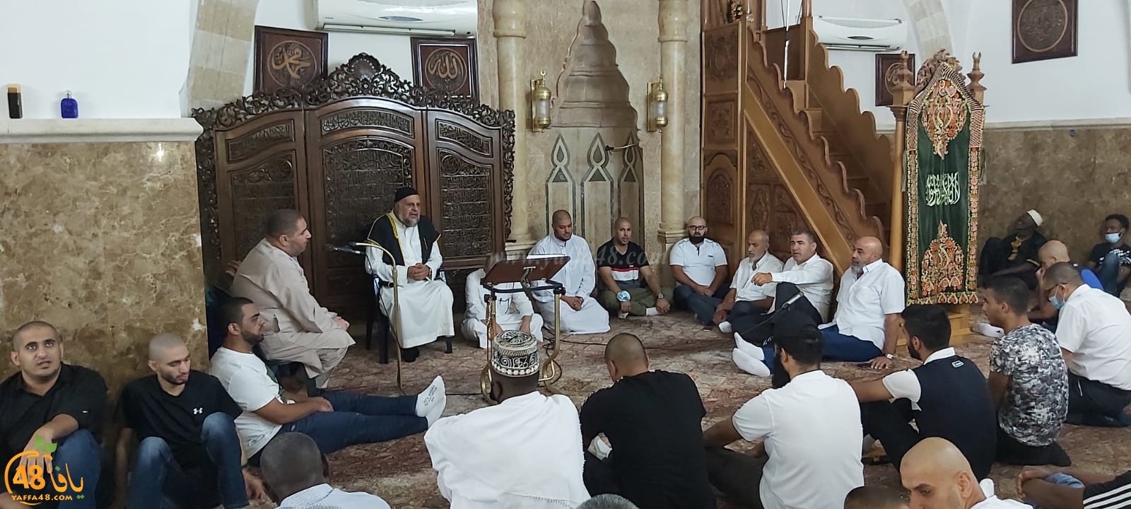  بالصور: صلاة عيد الأضحى المبارك من مسجد المحمودية يافا الكبير